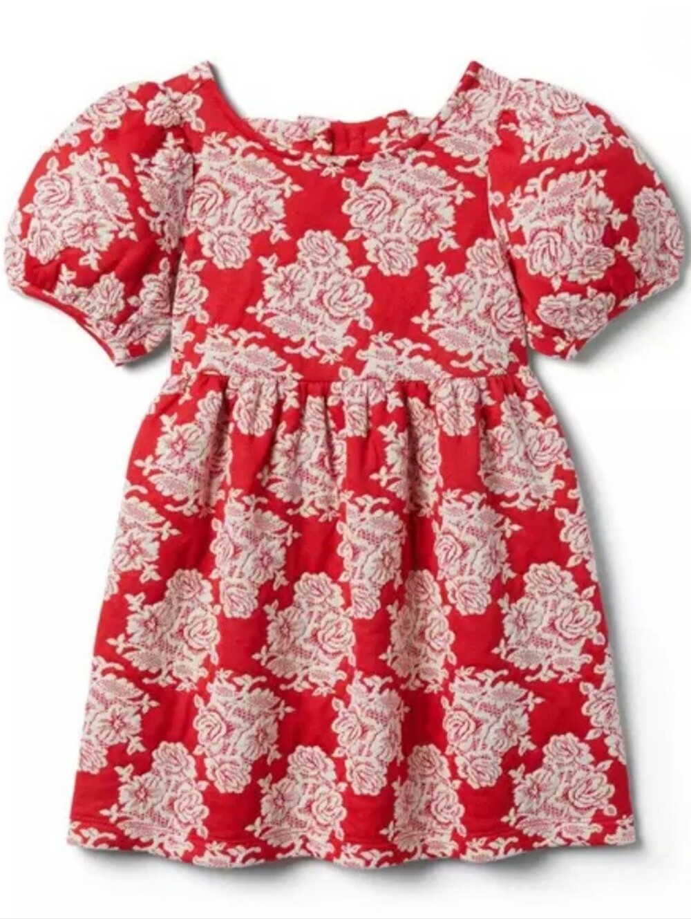 JANIE and JACK Floral Puffed Sleeve Dress